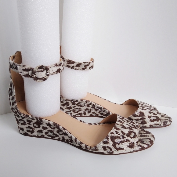 J. Crew Shoes - J. Crew Laila Wedge sandals leopard animal print